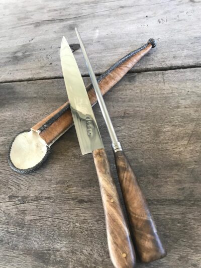 Juego de cuchillo y chaira